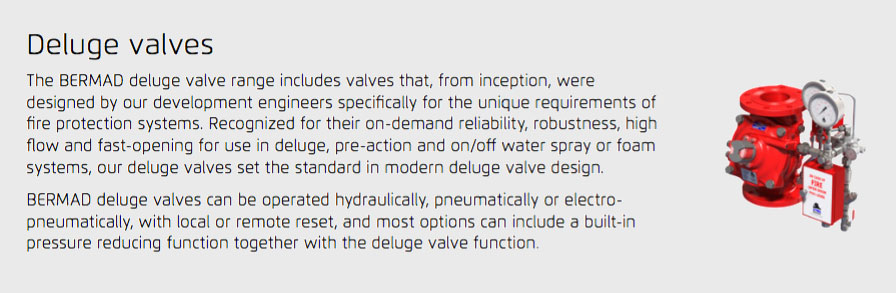 1 Deluge valves